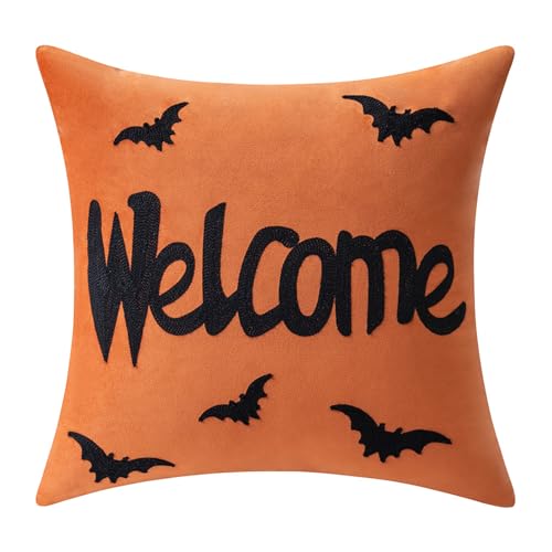 YUGSHNKFC Polyester Halloweens Werfen Kissenbezug Mit Verschluss Saisonales Sticksofa Schlafzimmer Halloweens Serie Polyester Kissen Kissen Hülle YUGSHNKFC Polyester Halloweens Werfen Kissenbezug Mit Verschluss Saisonales Sticksofa Schlafzimmer Halloweens Serie Polyester Kissen Kissen Hülle von YUGSHNKFC
