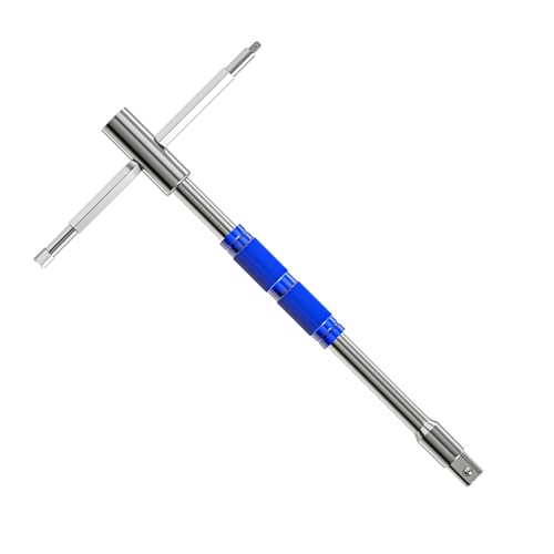 YUGSHNKFC Praktische T Stange Ratschen Schraubenschlüssel 3 In 1 Wirbel Kopfrutschhebel Mechanismus Für Alle Antriebssocket Antislip Joint Sockelschlüssel Geeignet von YUGSHNKFC