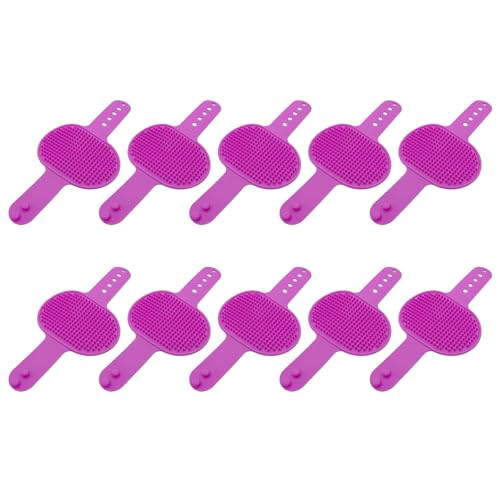 YUGSHNKFC Set Von 10 Katzen Pflegebürsten Verstellbare Möbel Wrap Silikonzähne Massaging Werkzeug Haustier Haarsammler Für Tischbeine von YUGSHNKFC