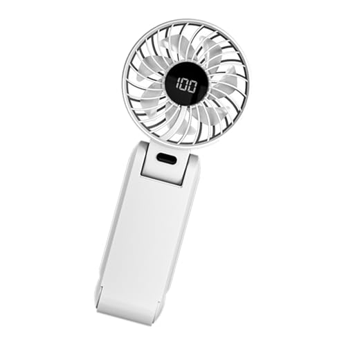 YUGSHNKFC Tragbarer Verstellbarer Kühllüfter Mit LED Display Praktisch Kleines USB Reiseverkehr Geeignet Für Outdoor Reisebüro Hals Mit Digitalem Display von YUGSHNKFC