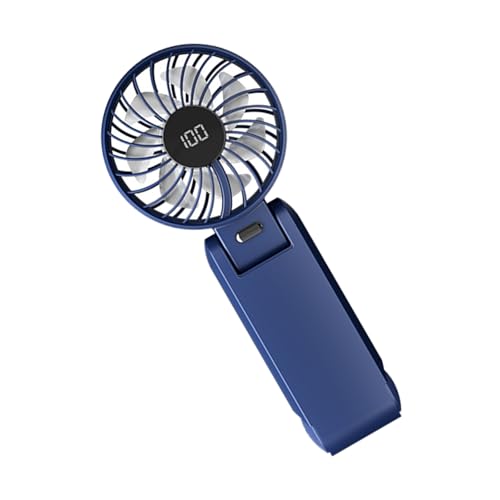 YUGSHNKFC Tragbarer Verstellbarer Kühllüfter Mit LED Display Praktisch Kleines USB Reiseverkehr Geeignet Für Outdoor Reisebüro Hals Mit Digitalem Display von YUGSHNKFC