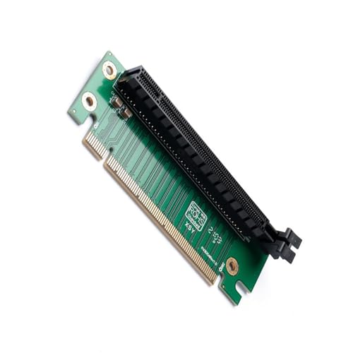 YUGSHNKFC Vertikaler Pcie X16 Verlängerungskarte Männlich Zum Weiblichen GPU Aufzug Für Eine Verbesserte Luftströme Abkühlen 90 Grad Biegung von YUGSHNKFC
