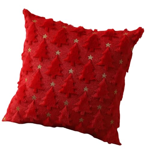 YUGSHNKFC Weihnachts-Kissenbezug, Polyester, 45 x 45 cm, weicher Plüsch, Kunstwolle, Kissenbezug für Wohnzimmer oder Wohnzimmer YUGSHNKFC Weihnachts-Kissenbezug, Polyester, 45 x 45 cm, weicher Plüsch, Kunstwolle, Kissenbezug für Wohnzimmer oder Wohnzimmer von YUGSHNKFC