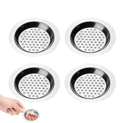 4 Stück Abflusssieb Dusche, Sink Strainer, Sieb Dusche Abfluss Haare, Abflusssieb Waschbecken, Spüle Filter Siebabflusssieb Edelstahl, Spülbeckensieb, Für Dusche,Badewanne, Küche 4 Stück Abflusssieb Dusche, Sink Strainer, Sieb Dusche Abfluss Haare, Abflusssieb Waschbecken, Spüle Filter Siebabflusssieb Edelstahl, Spülbeckensieb, Für Dusche,Badewanne, Küche von YUGUOLAN
