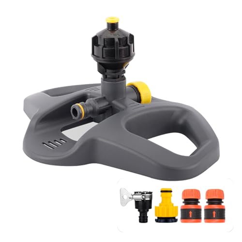 Lawn Sprinklers,360-Grad-Drehsprinkler,1/2 Zoll,3/4 Zoll, Bewässerungsfläche Bis Zu 500 Quadratmeter,Automatischer Teleskop-Sprinklerkopf,Für Gärten Und Rasenflächen (1/2") von YUHANG