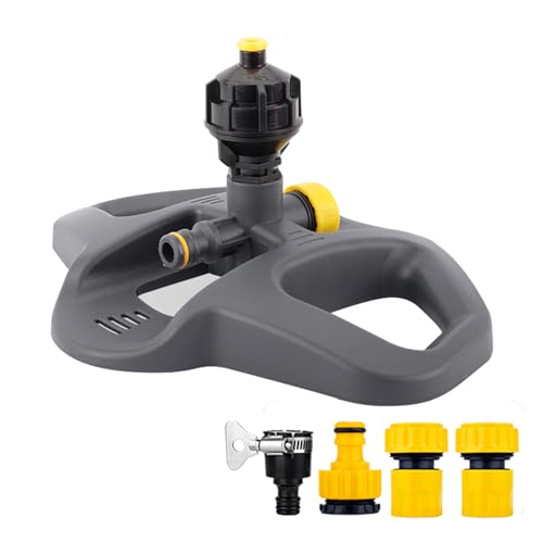 Lawn Sprinklers,360-Grad-Drehsprinkler,1/2 Zoll,3/4 Zoll, Bewässerungsfläche Bis Zu 500 Quadratmeter,Automatischer Teleskop-Sprinklerkopf,Für Gärten Und Rasenflächen (3/4") von YUHANG