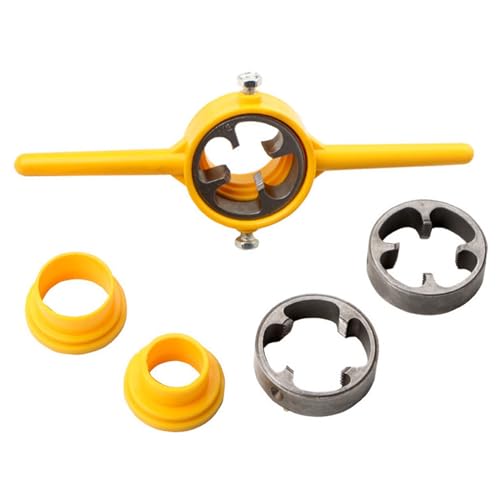 (6 Stück) Manuelles Wasserrohr-Schneideisen-Set, Werkzeug, Gewinde, PVC-Gewinde, Sanitär-Handwerkzeug, 1,9 cm (1 Zoll), für Enthusiasten von YUHANGCIYE