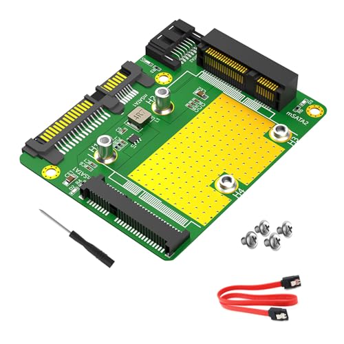 YUHANGCIYE Erweitern Sie Die Speicherkapazität. Doppelte MSATA Zu SATA3-Konverter Für Eine Schnellere Datenverarbeitung. Einfache Und Verbindung Mehrerer MSATA-52-Pin MSATA Verbindungen von YUHANGCIYE