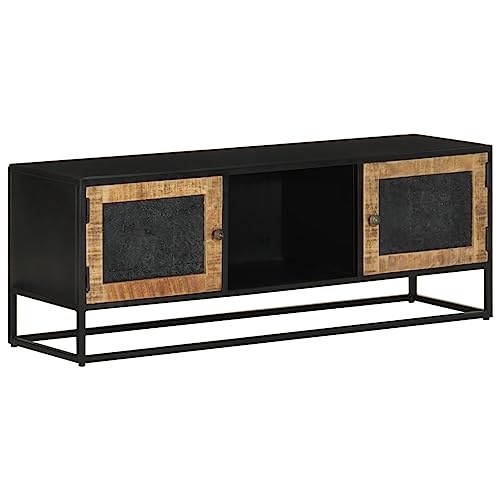 YUHI-HQYD TV-Schrank,Besteck Schränke,Aufbewahrungsschränke,Konsolenschränke,Vitrinenschränke,Moderner Stil,Multifunktions-Schrank,für Wohnzimmer,Küche, 110x30x40 cm Massivholz Mango und Eisen von YUHI-HQYD