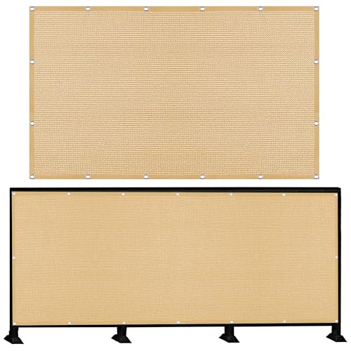 Sonnensegel Sonnenschutz 465 x 521 cm Rechteckig Atmungsaktiv Sonnenschutz Windschutz Schattiernetz mit Ösen mit Ösen Seil HDPE UV Schutz Ohne Bohren für Garten Terrasse, Sandgelb Sonnensegel Sonnenschutz 465 x 521 cm Rechteckig Atmungsaktiv Sonnenschutz Windschutz Schattiernetz mit Ösen mit Ösen Seil HDPE UV Schutz Ohne Bohren für Garten Terrasse, Sandgelb von YUHUILI