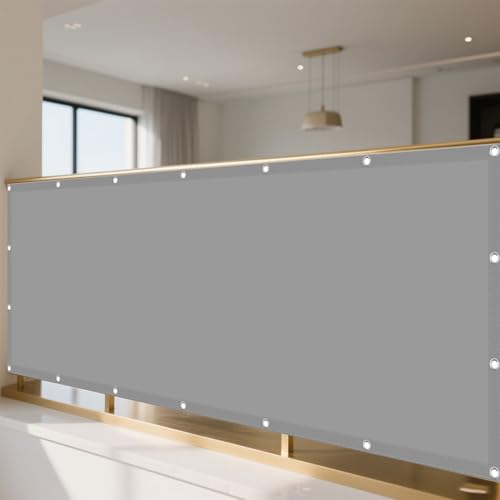 Sonnensegel Wasserabweisend 105 x 175 cm Rechteckig Wasserdicht 98% UV Schutz Wiederverwendbar Sonnennetz mit Spannseilen mit Ösen für Balkon Garten, Hellgrau Sonnensegel Wasserabweisend 105 x 175 cm Rechteckig Wasserdicht 98% UV Schutz Wiederverwendbar Sonnennetz mit Spannseilen mit Ösen für Balkon Garten, Hellgrau von YUHUILI
