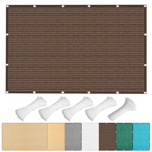 Sonnensegel Wasserabweisend 235 x 340 cm Rechteckig Atmungsaktiv 98% UV Schutz Pergola Garten Balkon Schattentuch inkl Befestigungsseile für Garten Camping, braun Sonnensegel Wasserabweisend 235 x 340 cm Rechteckig Atmungsaktiv 98% UV Schutz Pergola Garten Balkon Schattentuch inkl Befestigungsseile für Garten Camping, braun von YUHUILI