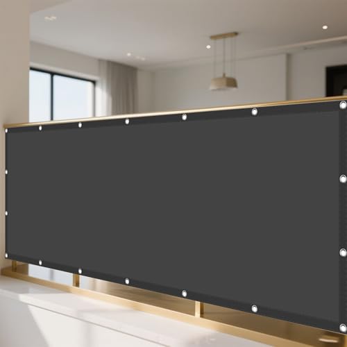 Sonnensegel Wasserabweisend 275 x 365 cm Rechteckig Wasserdicht 98% UV Schutz Wiederverwendbar Sonnennetz mit Spannseilen mit Ösen für Balkon Garten, Dunkelgrau Sonnensegel Wasserabweisend 275 x 365 cm Rechteckig Wasserdicht 98% UV Schutz Wiederverwendbar Sonnennetz mit Spannseilen mit Ösen für Balkon Garten, Dunkelgrau von YUHUILI