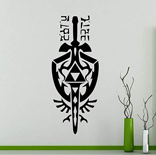 Wandaufkleber Zelda Sky Sword Wandtattoo Spiel Home Decoration Anime Kreatives Schlafzimmer Kunst Dekor Vinyl Kinderzimmer Kinderzimmer 34X85Cm von YUIDAJ