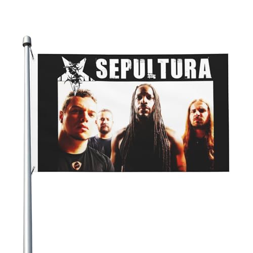 Doppelseitige Brazil Metal Band Fahnen Innen- und Außen-Doppelseitenfahnen Schnell Trocknende Sonnensichere und Strapazierfähige Fahnen Doppelseitige Brazil Metal Band Fahnen Innen- und Außen-Doppelseitenfahnen Schnell Trocknende Sonnensichere und Strapazierfähige Fahnen von YUIOPAS TUIAST