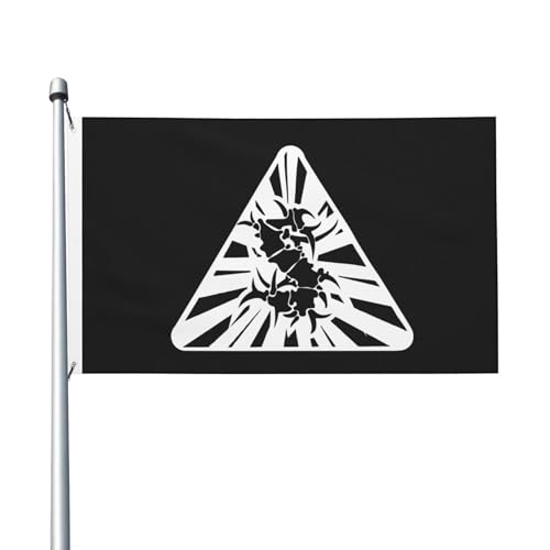 Doppelseitige Brazil Metal Band Fahnen Innen- und Außen-Doppelseitenfahnen Schnell Trocknende Sonnensichere und Strapazierfähige Fahnen von YUIOPAS TUIAST