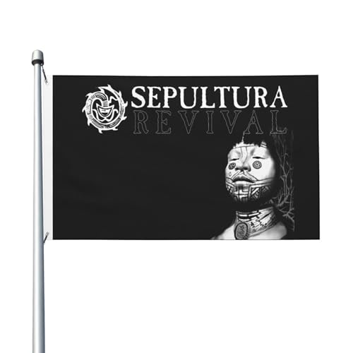 Doppelseitige Brazil Metal Band Fahnen Innen- und Außen-Doppelseitenfahnen Schnell Trocknende Sonnensichere und Strapazierfähige Fahnen Doppelseitige Brazil Metal Band Fahnen Innen- und Außen-Doppelseitenfahnen Schnell Trocknende Sonnensichere und Strapazierfähige Fahnen von YUIOPAS TUIAST