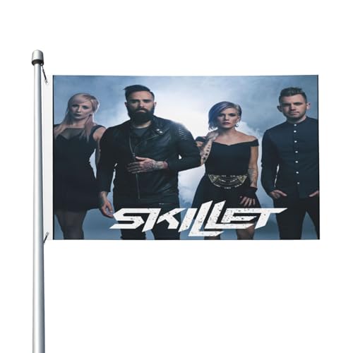 Doppelseitige Rock Band Fahnen Innen- und Außen-Doppelseitenfahnen Schnell Trocknende Sonnensichere und Strapazierfähige Fahnen Doppelseitige Rock Band Fahnen Innen- und Außen-Doppelseitenfahnen Schnell Trocknende Sonnensichere und Strapazierfähige Fahnen von YUIOPAS TUIAST