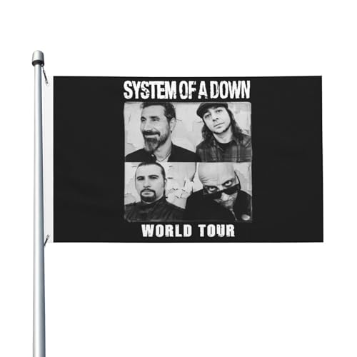 Doppelseitige The SOAD Music Rock Band System Fahnen Innen- und Außen-Doppelseitenfahnen Schnell Trocknende Sonnensichere und Strapazierfähige Fahnen Doppelseitige The SOAD Music Rock Band System Fahnen Innen- und Außen-Doppelseitenfahnen Schnell Trocknende Sonnensichere und Strapazierfähige Fahnen von YUIOPAS TUIAST