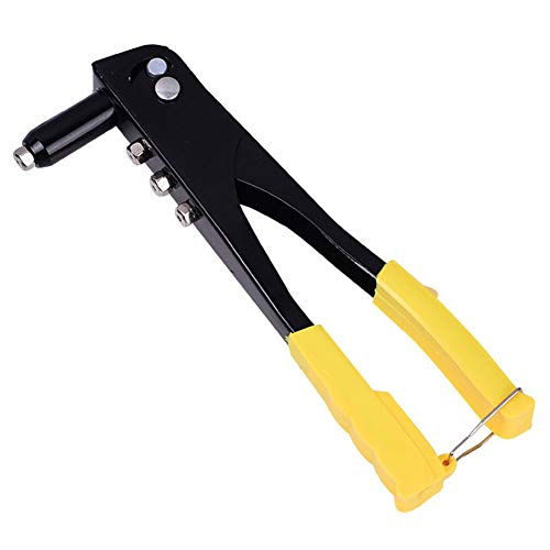 Nietpistole, Hochleistungs-Blindnietpistole für Metall, Holz und Kunststoff, 4 verschiedene Düsen (2,4 mm, 3,2 mm, 4,0 mm und 4,8 mm) enthalten von YUIP