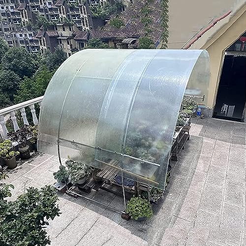 Gewächshaus Platten,Polycarbonat Dachplatten,UV-beständigen Dachplatten Transparent Platten,Wasserdichte Isolier,Für Terrassen Balkon Fenster Carport,Leicht Zu Schneidende (0.7x2m) von YUJIANHUAA