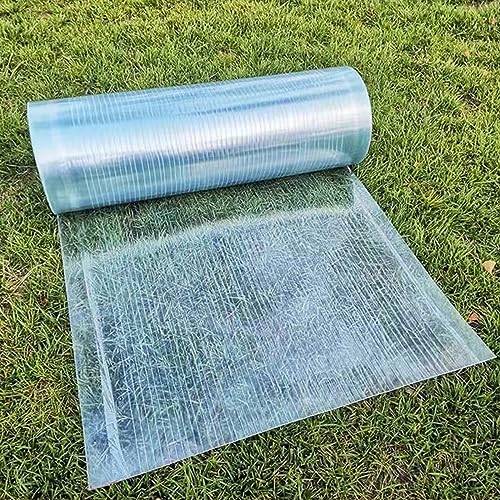 Polycarbonat Dachplatte,0,8mm Glasfaserplatte,UV-Schutz Wasserdichte Gewächshausplatte,Ersatz Verkleidungspaneele,Für Wintergarten,Carport,Terrasse,Freien,Leicht Zu Schneiden (0.8x10m(2.6x32.8ft)) von YUJIANHUAA