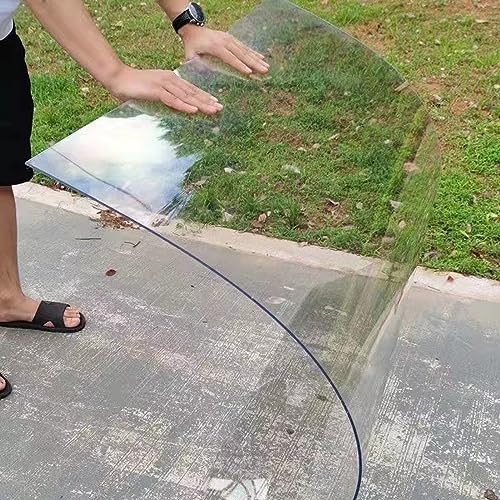 Transparente Polycarbonat-Dachplatten,Stoßfestes PC Endurance Board,Sonnenschutz & Regenschutz,Für Garten Gewächshaus Terrassen Balkon Carport Sicherer Zaun,mit Schrauben (0.8x1m) von YUJIANHUAA