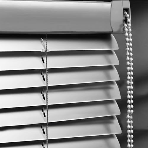 YUJIANHUAA Aluminium Jalousie,Lamellenrollo,Verdunkelungs-Rollo,Sonnen- & Sichtschutz,Seitenzug- & Springrollos,Fenster jalousien innen,für Fenster & Türen,Grau,Breite×Höhe (135cm x 110cm) von YUJIANHUAA