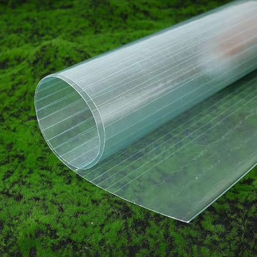 YUJIANHUAA Polycarbonat-Dachplatte,1mm Glasfaserplatte,UV-Beständige Gewächshaus Dachplatten,Regensichere Isolierung Stoßsicheren, for Frühbeet Vordach Sonnenraum (0.7m x 1m) von YUJIANHUAA