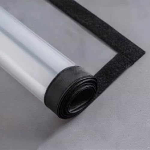 YUJIANHUAA Transparente Isolierfolie zur Wärmedämmung an Fenstern,Wind-, Staub- und kältebeständiger Film für Verschiedene Türen und Fenster,Selbstklebend,Wiederverwendbar (150cm x 260cm) von YUJIANHUAA
