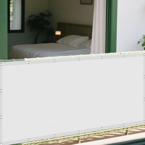 Sonnensegel 344 x 415 cm Rechteckig Wasserdicht 98% UV Schutz Wasserdicht Rechteckig mit Ösen mit Ösen Seil PES Polyester UV Schutz Ohne Bohren für Terrasse Balkon, Weiß Sonnensegel 344 x 415 cm Rechteckig Wasserdicht 98% UV Schutz Wasserdicht Rechteckig mit Ösen mit Ösen Seil PES Polyester UV Schutz Ohne Bohren für Terrasse Balkon, Weiß von YUJINLIU