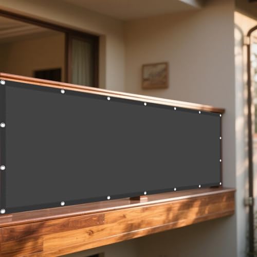 Sonnensegel Balkon 630 x 780 cm Rechteckig Wasserdicht 98% UV Schutz Regenschutz Überdachung mit Ösen Reißfest Wetterfest UV Schutz Ohne Bohren für Garten Camping, Dunkelgrau Sonnensegel Balkon 630 x 780 cm Rechteckig Wasserdicht 98% UV Schutz Regenschutz Überdachung mit Ösen Reißfest Wetterfest UV Schutz Ohne Bohren für Garten Camping, Dunkelgrau von YUJINLIU