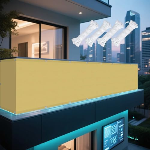 Sonnensegel Rechteckig 425 x 455 cm Rechteckig Wasserdicht Sonnenschutz Windschutz Abdeckung Schattenstoff mit Ösen Ohne Bohren mit Seil für Balkon Terrasse, Creme Farben Sonnensegel Rechteckig 425 x 455 cm Rechteckig Wasserdicht Sonnenschutz Windschutz Abdeckung Schattenstoff mit Ösen Ohne Bohren mit Seil für Balkon Terrasse, Creme Farben von YUJINLIU