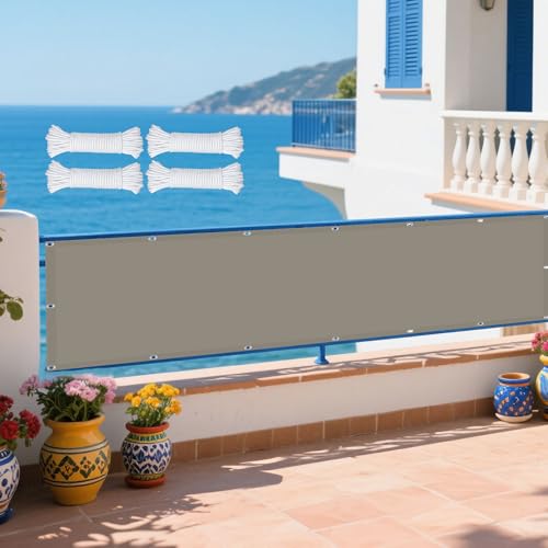 Sonnensegel Sonnenschutz Windschutz 630 x 780 cm Rechteckig Wasserdicht 98% UV Schutz Schattenstoffabdeckung Gartenmasche mit Ösen Ohne Bohren mit Seil für Terrasse Garten, Khaki von YUJINLIU