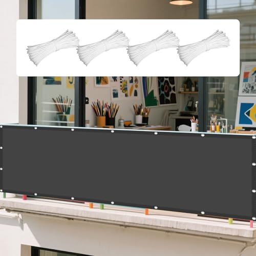Sonnensegel Wasserabweisend 280 x 560 cm Rechteckig Wasserdicht 98% UV Schutz Sun Sonnenschutz Sonnentuch Vielen Größen mit Spannseilen für Garten Camping, Dunkelgrau von YUJINLIU