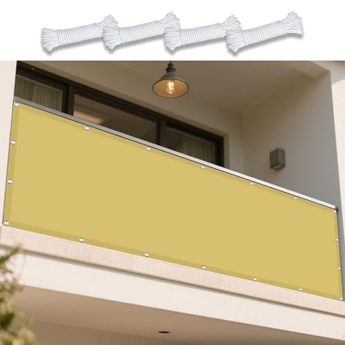Sonnensegel Wasserdicht Rechteckig mit Ösen 385 x 465 cm Rechteckig Wasserdicht Sonnenschutz Windschutz Schattentuch mit Ösen Ohne Bohren mit Seil für Garten Balkon, Creme Farben Sonnensegel Wasserdicht Rechteckig mit Ösen 385 x 465 cm Rechteckig Wasserdicht Sonnenschutz Windschutz Schattentuch mit Ösen Ohne Bohren mit Seil für Garten Balkon, Creme Farben von YUJINLIU