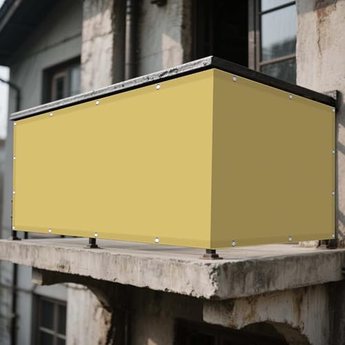 Sonnensegel mit Ösen Nach Maß 116 x 130 cm Rechteckig Wasserdicht Sonnenschutz Windschutz Outdoor Tarp Balkon Schattennetz mit Ösen Ohne Bohren mit Seil für Garten Balkon, Creme Farben Sonnensegel mit Ösen Nach Maß 116 x 130 cm Rechteckig Wasserdicht Sonnenschutz Windschutz Outdoor Tarp Balkon Schattennetz mit Ösen Ohne Bohren mit Seil für Garten Balkon, Creme Farben von YUJINLIU