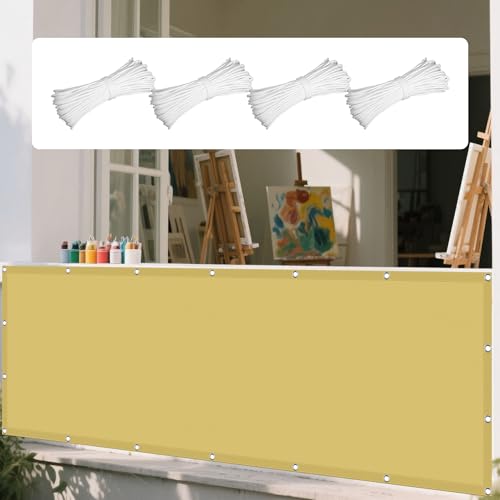 Sonnensegel mit Ösen Nach Maß 220 x 300 cm Rechteckig Wasserdicht 98% UV Schutz Segeltuch Pergola mit Ösen Segeltuch 4 × 1.5 M Seile für Balkon Terrasse Garten Outdoor, Creme Farben Sonnensegel mit Ösen Nach Maß 220 x 300 cm Rechteckig Wasserdicht 98% UV Schutz Segeltuch Pergola mit Ösen Segeltuch 4 × 1.5 M Seile für Balkon Terrasse Garten Outdoor, Creme Farben von YUJINLIU