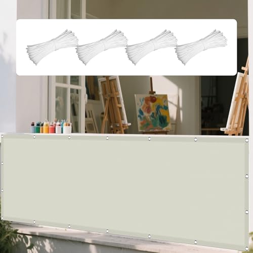 Sonnensegel mit Ösen Nach Maß 320 x 320 cm Rechteckig Wasserdicht 98% UV Schutz Segeltuch Pergola mit Ösen Segeltuch 4 × 1.5 M Seile für Balkon Terrasse Garten Outdoor, Beige Sonnensegel mit Ösen Nach Maß 320 x 320 cm Rechteckig Wasserdicht 98% UV Schutz Segeltuch Pergola mit Ösen Segeltuch 4 × 1.5 M Seile für Balkon Terrasse Garten Outdoor, Beige von YUJINLIU