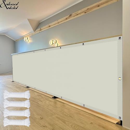 Wasserdicht Sonnensegel 382 x 382 cm Rechteckig Wasserdicht 98% UV Schutz Pergola Garten Balkon Schattentuch Vielen Größen mit Spannseilen für Terrasse Camping, Beige von YUJINLIU