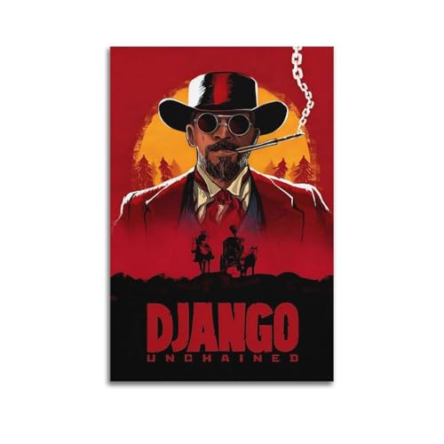 Django Unchained Film Print Poster Poster Leinwanddruck Wohnzimmer Home Ästhetische Kunst Hängende Malerei, Neues Zuhause Geschenk Moderne Raumdekoration12x18inch(30x45cm) von YUKETPAZ