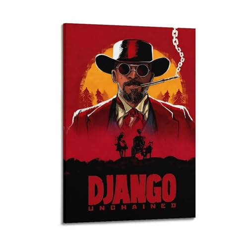Django Unchained Film Print Poster Poster Leinwanddruck Wohnzimmer Home Ästhetische Kunst Hängende Malerei, Neues Zuhause Geschenk Moderne Raumdekoration16x24inch(40x60cm) von YUKETPAZ