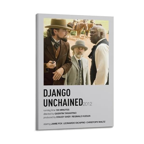 Django Unchained Movie Minimalist Poster Poster Leinwanddruck Wohnzimmer Home Ästhetische Kunst Hängende Malerei, Neues Zuhause Geschenk Moderne Raumdekoration08x12inch(20x30cm) von YUKETPAZ