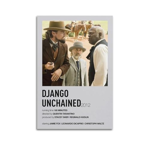 Django Unchained Movie Minimalist Poster Poster Leinwanddruck Wohnzimmer Home Ästhetische Kunst Hängende Malerei, Neues Zuhause Geschenk Moderne Raumdekoration16x24inch(40x60cm) von YUKETPAZ
