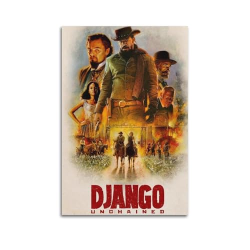 Django Unchained Movie Poster Poster Leinwanddruck Wohnzimmer Home Ästhetische Kunst Hängende Malerei, Neues Zuhause Geschenk Moderne Raumdekoration24x36inch(60x90cm) von YUKETPAZ
