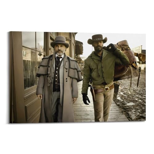 Movie Canvas Art Poster Django Unchained Poster Leinwanddruck Wohnzimmer Home Ästhetische Kunst Hängende Malerei, Neues Zuhause Geschenk Moderne Raumdekoration08x12inch(20x30cm) von YUKETPAZ
