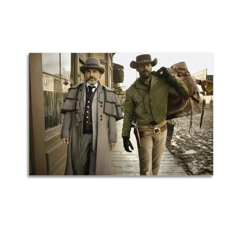Movie Canvas Art Poster Django Unchained Poster Leinwanddruck Wohnzimmer Home Ästhetische Kunst Hängende Malerei, Neues Zuhause Geschenk Moderne Raumdekoration16x24inch(40x60cm) von YUKETPAZ