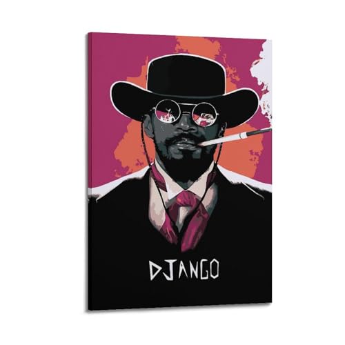 Movie Django Unchained Art Poster Poster Leinwanddruck Wohnzimmer Home Ästhetische Kunst Hängende Malerei, Neues Zuhause Geschenk Moderne Raumdekoration16x24inch(40x60cm) von YUKETPAZ