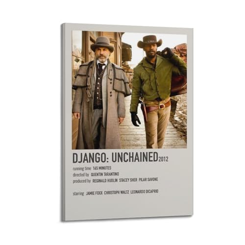 Movie Django Unchained Minimalist Print Poster Poster Leinwanddruck Wohnzimmer Home Ästhetische Kunst Hängende Malerei, Neues Zuhause Geschenk Moderne Raumdekoration16x24inch(40x60cm) von YUKETPAZ