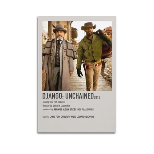 Movie Django Unchained Minimalist Print Poster Poster Leinwanddruck Wohnzimmer Home Ästhetische Kunst Hängende Malerei, Neues Zuhause Geschenk Moderne Raumdekoration24x36inch(60x90cm) von YUKETPAZ